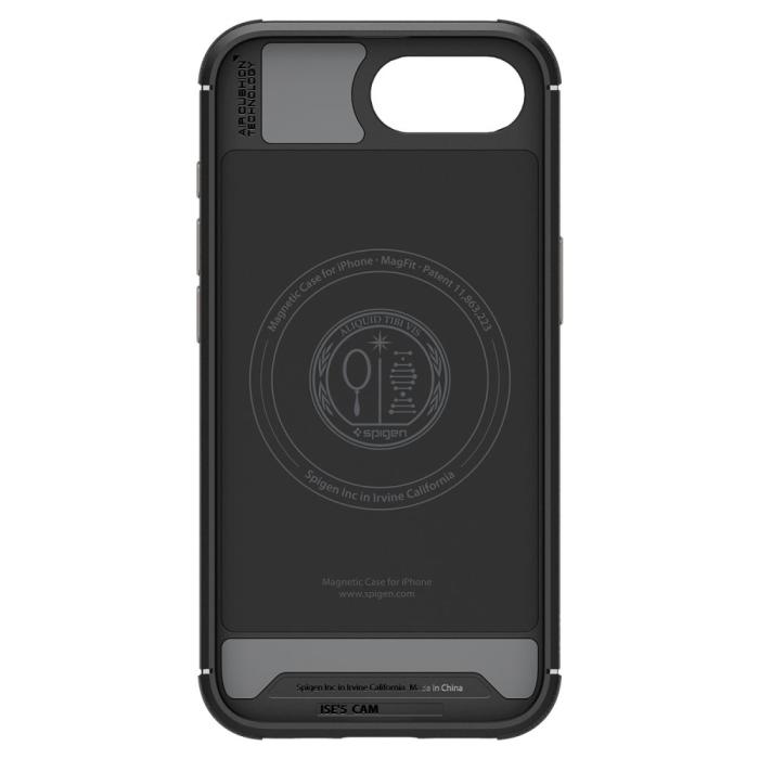 Bild 3, Spigen Spigen iPhone 17e / 16e Skal MagSafe Mag Core Armor Matt Svart - Teknikhallen.se
