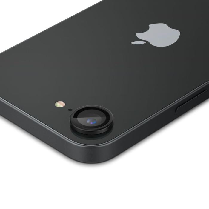 Bild 4, Spigen Spigen iPhone 17e / 16e 2-PACK Linsskydd GLAS.tR Optik Svart - Teknikhallen.se