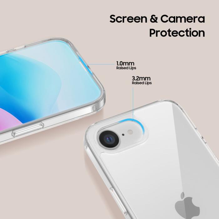 Bild 3, Tech-Protect Tech-Protect iPhone 17e / 16e Skal FlexAir Hybrid Transparent - Teknikhallen.se