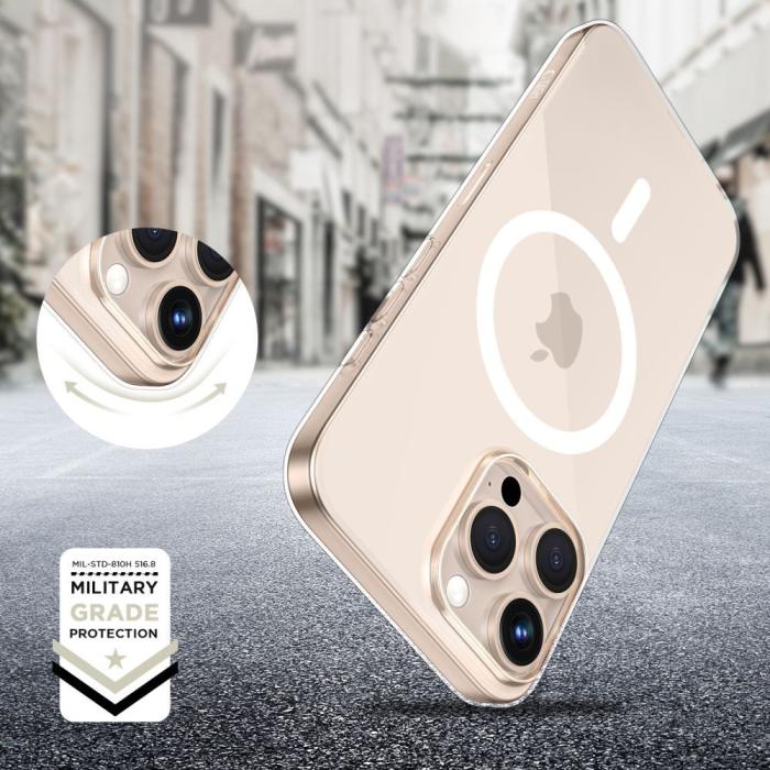 Bild 2, Tech-Protect Tech-Protect iPhone 17e / 16e Skal MagSafe FlexAir Transparent - Teknikhallen.se