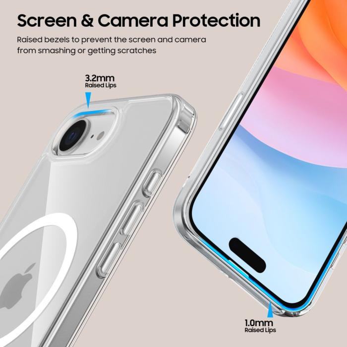 Bild 5, Tech-Protect Tech-Protect iPhone 17e / 16e Skal MagSafe FlexAir Hybrid - Teknikhallen.se
