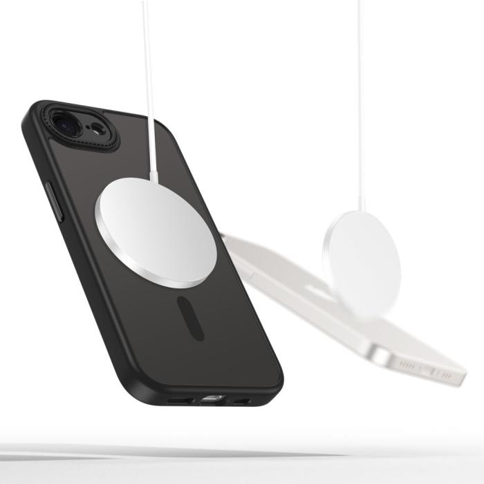 Bild 4, Tech-Protect Tech-Protect iPhone 17e / 16e Skal MagSafe MagCam Matt Svart - Teknikhallen.se