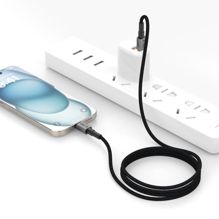 Bild 5, Tech-Protect Tech-Protect 1m 60W/3A PD USB-C - USB-C Kabel UltraBoost - Teknikhallen.se