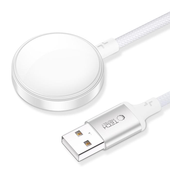 Bild 2, Tech-Protect Tech-Protect 1m Apple Watch Laddare UltraBoost Vit - Teknikhallen.se