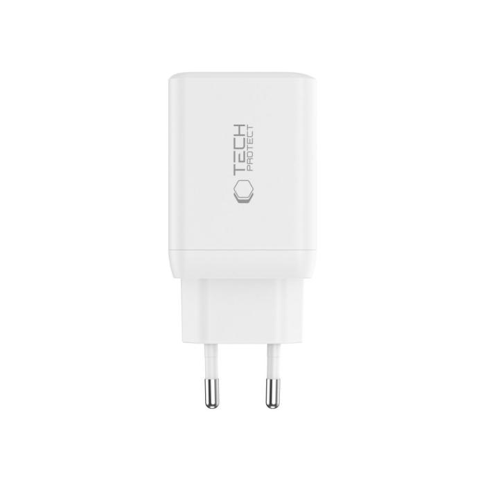 Bild 5, Tech-Protect Tech-Protect 45W Väggladdare PD Inkl. USB-C Kabel Vit - Teknikhallen.se
