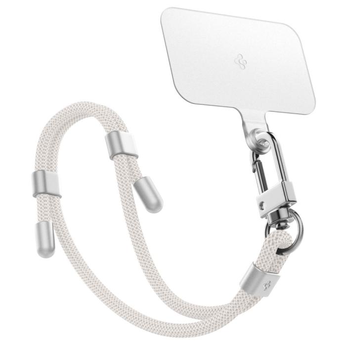 Bild 3, Spigen Spigen Mobilsnöre / Handledsrem Strap Set Pearl White - Teknikhallen.se