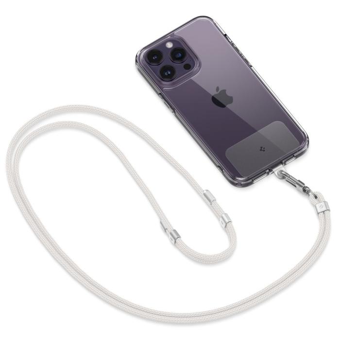 Bild 5, Spigen Spigen Mobilsnöre / Handledsrem Strap Set Pearl White - Teknikhallen.se
