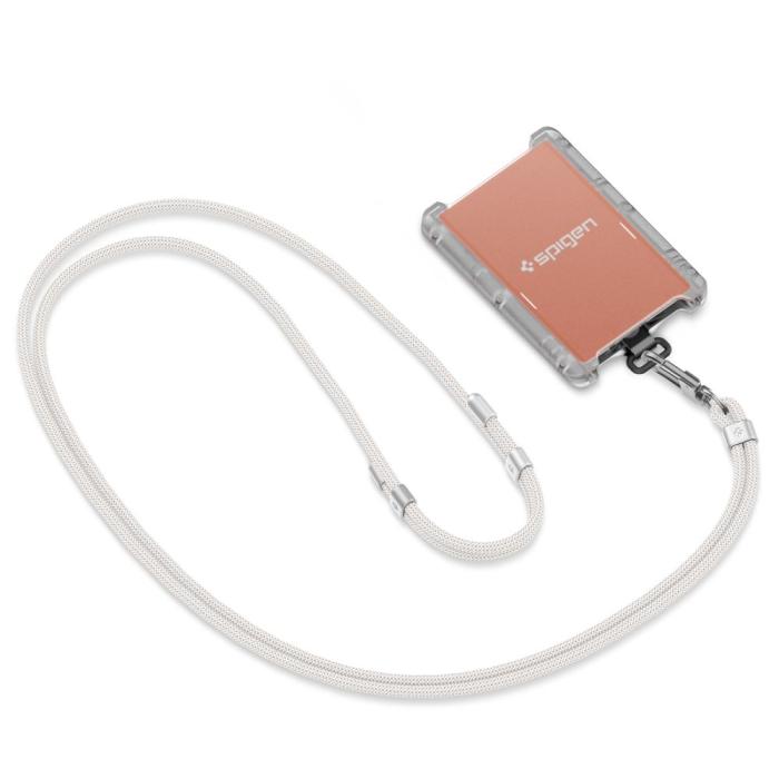 Bild 6, Spigen Spigen Mobilsnöre / Handledsrem Strap Set Pearl White - Teknikhallen.se