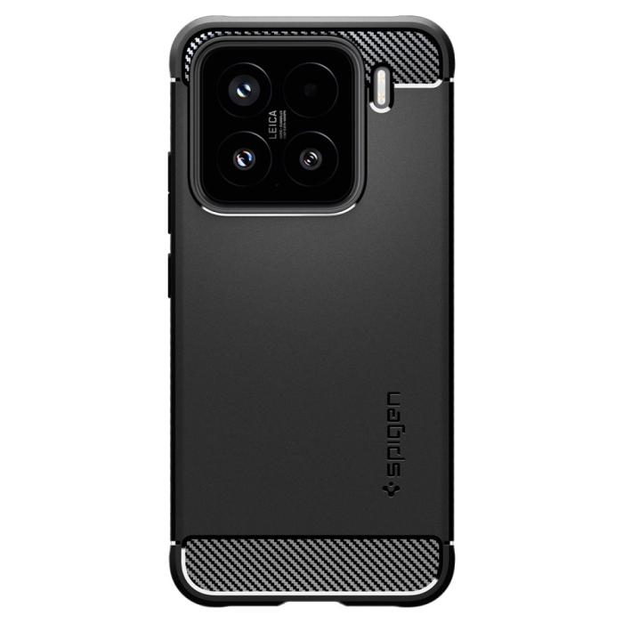 Bild 6, Spigen Spigen Xiaomi 15 Skal Rugged Armor Matt Svart - Teknikhallen.se