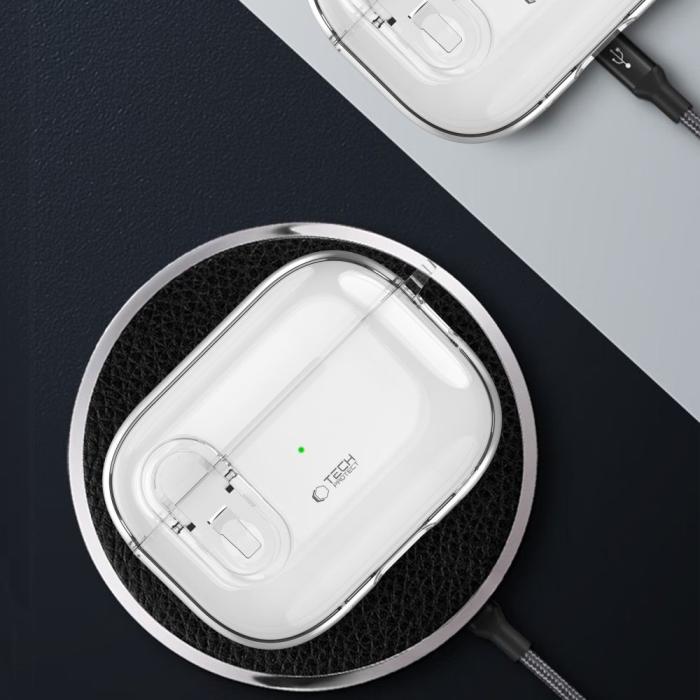 Bild 6, Tech-Protect Tech-Protect AirPods Pro 2/1 Skal Slim Hook Transparent - Teknikhallen.se