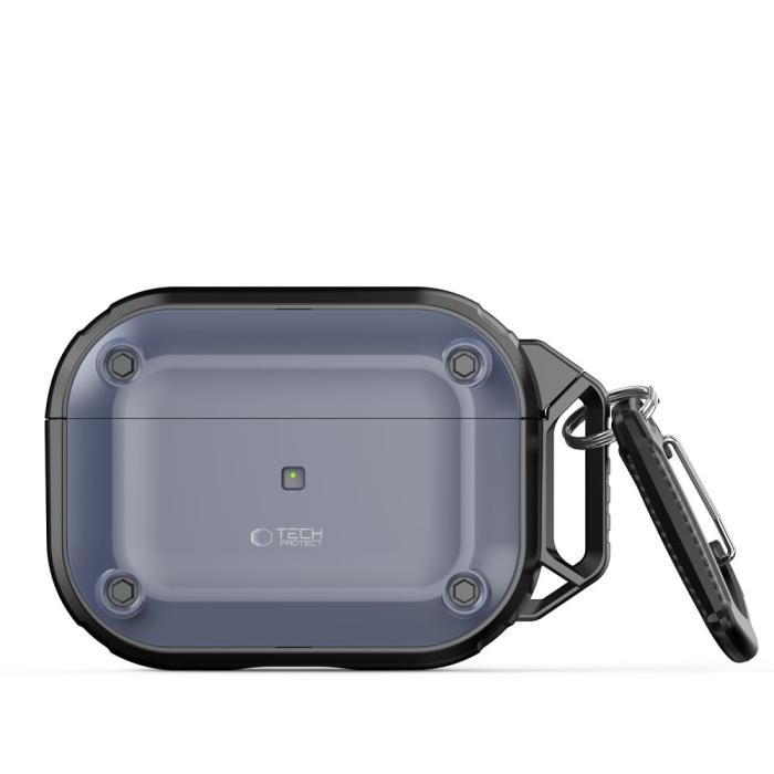 Bild 4, Tech-Protect Tech-Protect AirPods Pro 2/1 Skal Rough Hook Steel Blue - Teknikhallen.se