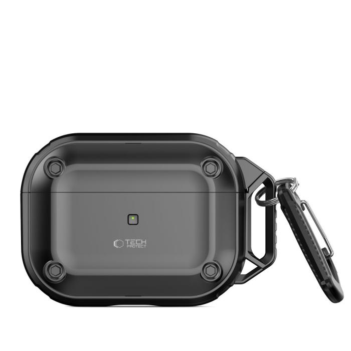Bild 4, Tech-Protect Tech-Protect AirPods Pro 2/1 Skal Rough Hook Svart - Teknikhallen.se
