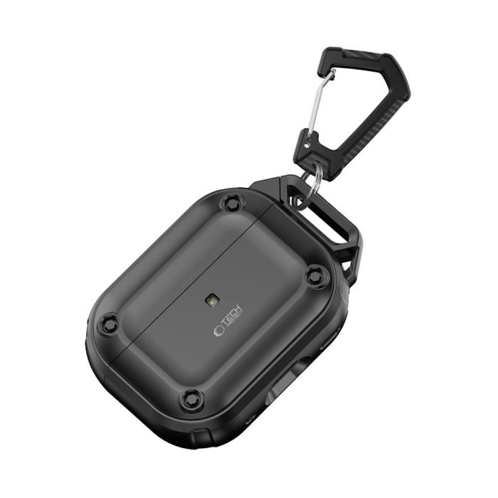 Bild 5, Tech-Protect Tech-Protect AirPods Pro 2/1 Skal Rough Hook Svart - Teknikhallen.se