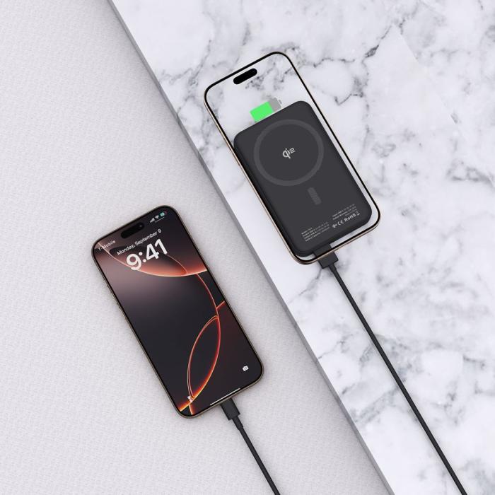 Bild 6, Tech-Protect Tech-Protect 10000 mAh Qi2 MagSafe Powerbank LifeMag Svart - Teknikhallen.se
