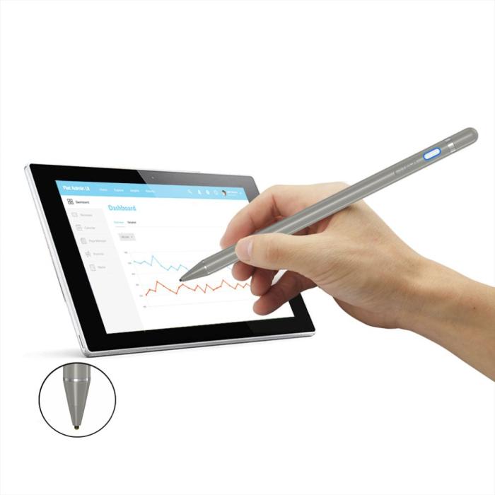 Bild 3, Tech-Protect Tech-Protect Active Stylus Touchpenna Titanium - Teknikhallen.se