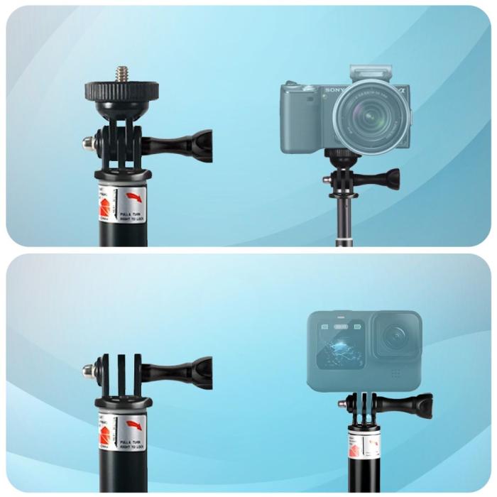 Bild 3, Tech-Protect Tech-Protect Selfiestick För GoPro / DJI Svart - Teknikhallen.se