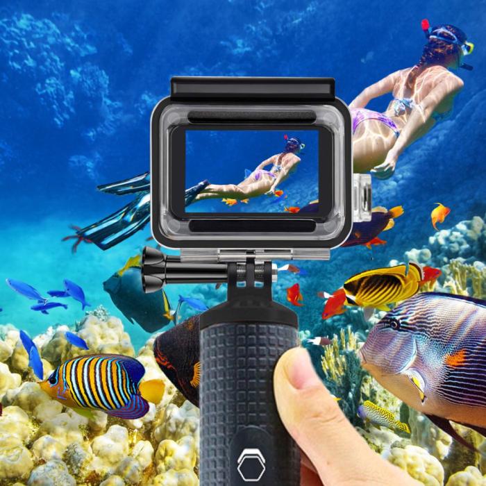 Bild 4, Tech-Protect Tech-Protect GoPro Hero 5/6/7 Vattentät Fodral Transparent - Teknikhallen.se