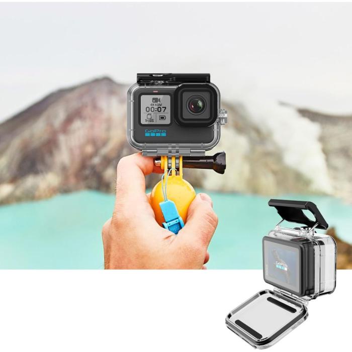 Bild 5, Tech-Protect Tech-Protect GoPro Hero 9-13 Vattentät Fodral Transparent - Teknikhallen.se