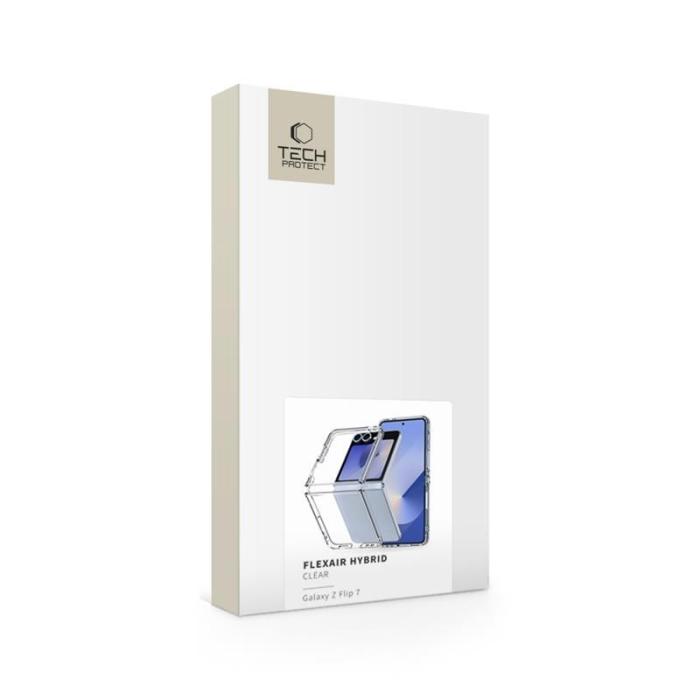 Bild 4, Tech-Protect Tech-Protect Galaxy Z Flip 7 Skal FlexAir Hybrid Transparent - Teknikhallen.se
