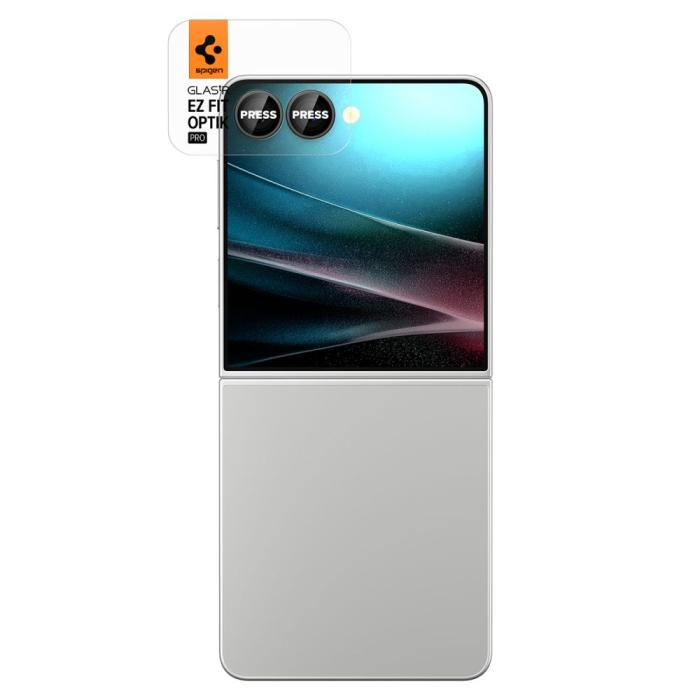 Bild 2, Spigen Spigen Galaxy Z Flip 7 2-PACK Linsskydd Optik Pro HD Glas.tR 