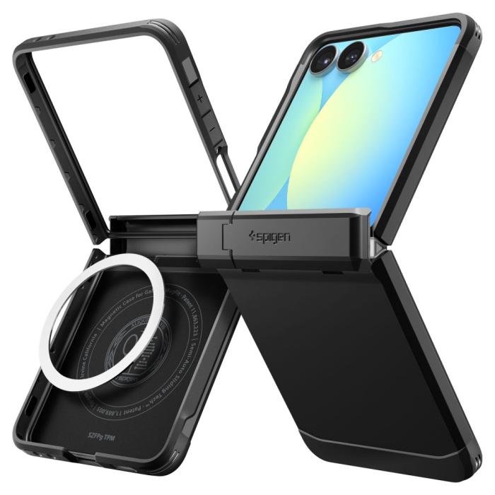 Bild 2, Spigen Spigen Galaxy Z Flip 7 Skal MagSafe Tough Armor Pro Svart - Teknikhallen.se