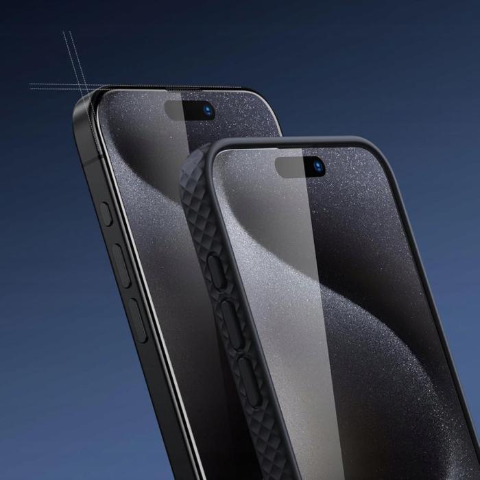 Bild 4, Tech-Protect Tech-Protect iPhone 17 Pro/17/16 Pro 2-PACK Skärmskydd Härdat Glas Transparent - Teknikhallen.se