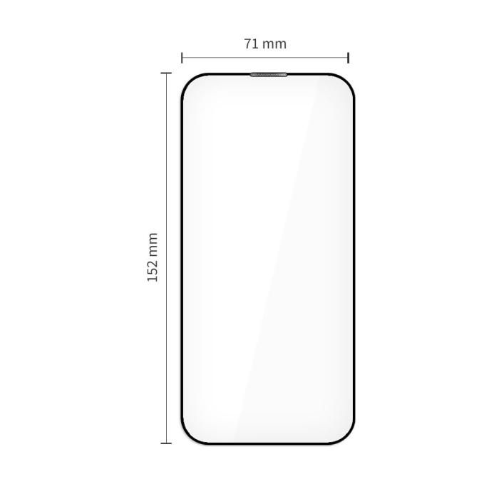 Bild 3, Tech-Protect Tech-Protect iPhone Air 2-PACK Skärmskydd Quick Set+ Svart - Teknikhallen.se