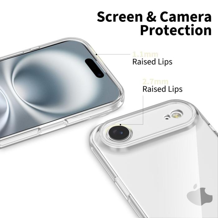 Bild 3, Tech-Protect Tech-Protect iPhone Air Skal FlexAir Transparent - Teknikhallen.se