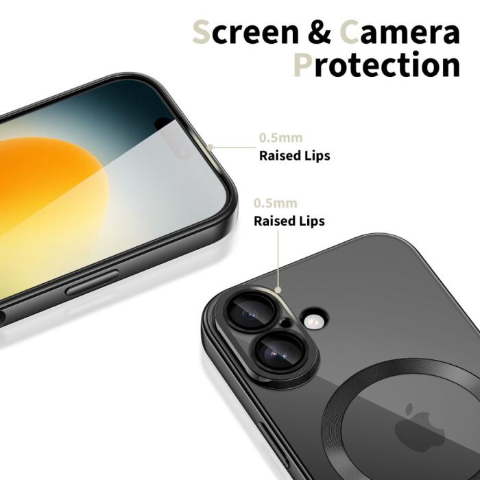 Bild 3, Tech-Protect Tech-Protect iPhone 17 Skal MagSafe MagFlex Shiny Black - Teknikhallen.se