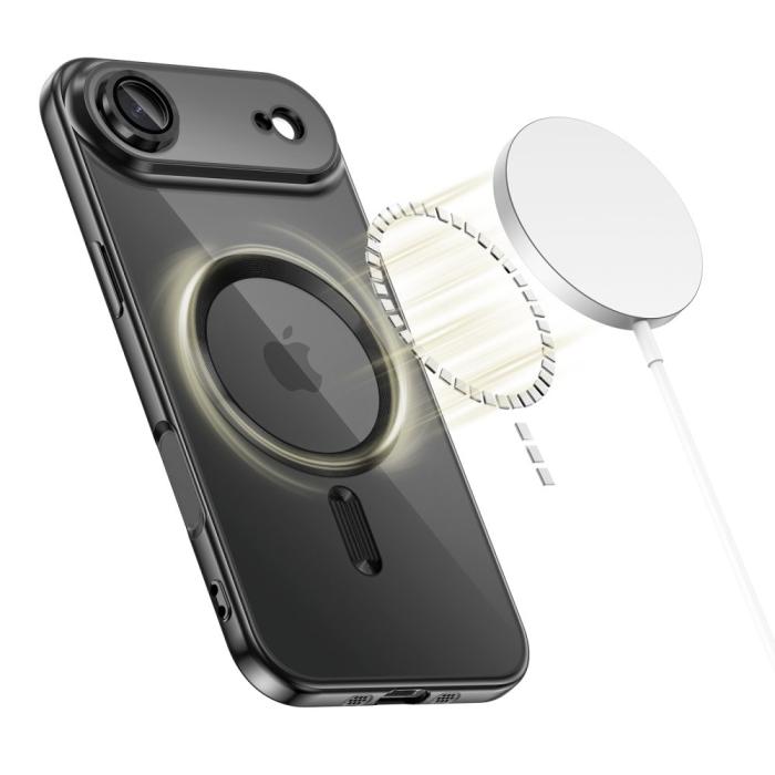 Bild 2, Tech-Protect Tech-Protect iPhone Air Skal MagSafe MagFlex Shiny Black - Teknikhallen.se