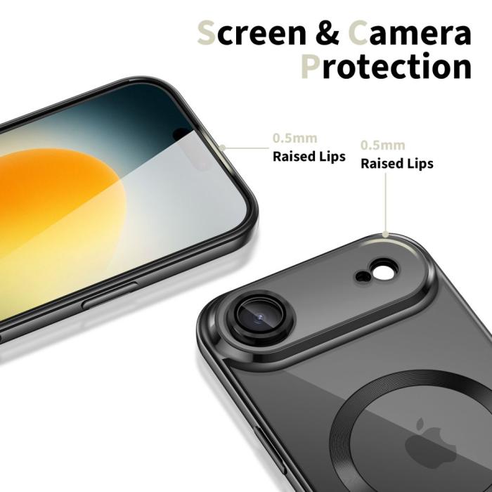Bild 3, Tech-Protect Tech-Protect iPhone Air Skal MagSafe MagFlex Shiny Black - Teknikhallen.se