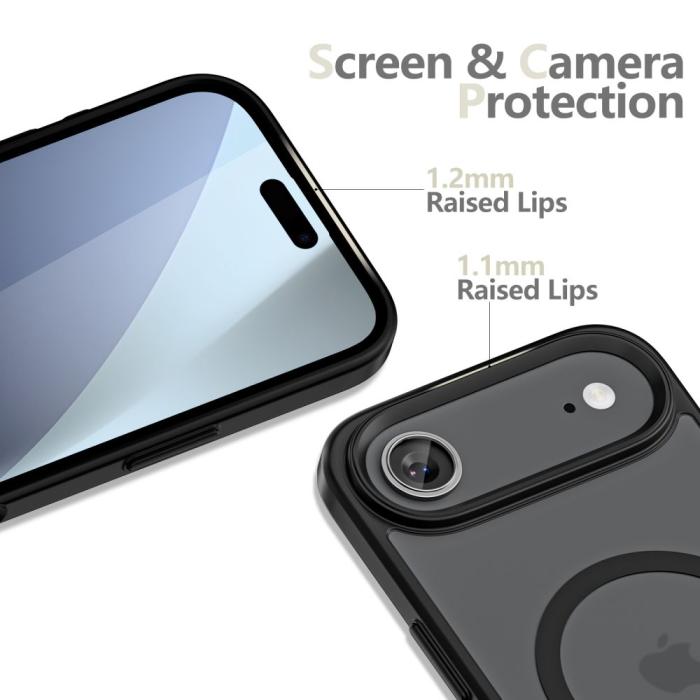 Bild 3, Tech-Protect Tech-Protect iPhone Air Skal MagSafe MagMat Matt Svart - Teknikhallen.se