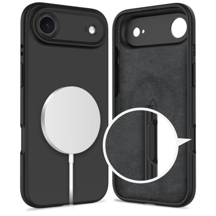Bild 5, Tech-Protect Tech-Protect iPhone Air Skal MagSafe Silicone Svart - Teknikhallen.se