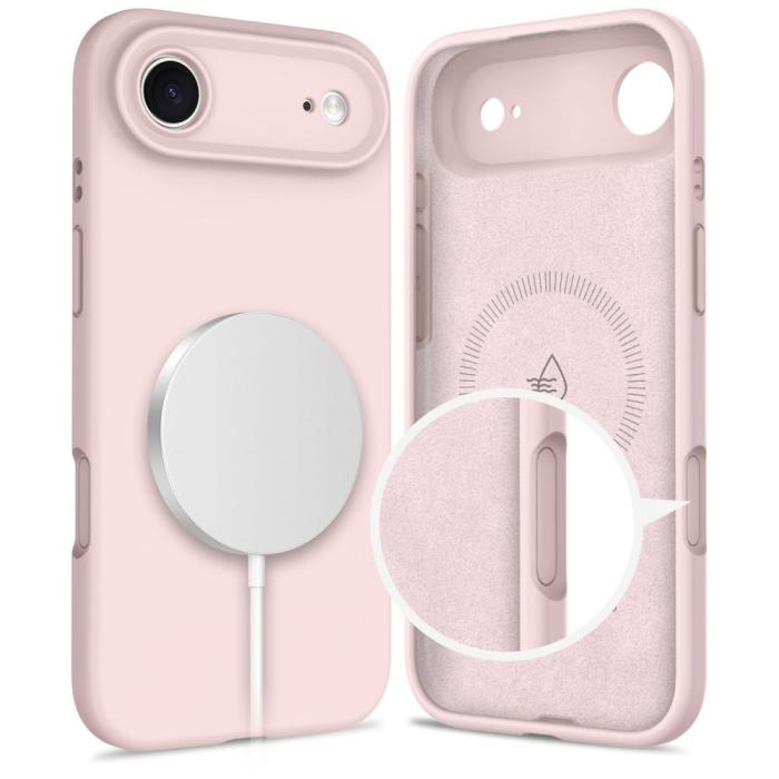Bild 5, Tech-Protect Tech-Protect iPhone Air Skal MagSafe Silicone Pink Pearl - Teknikhallen.se