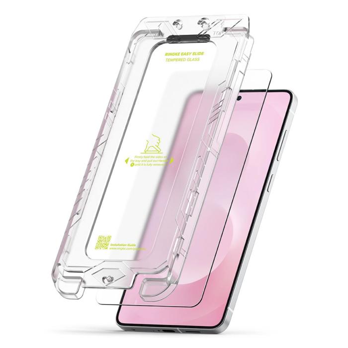 Bild 2, Ringke Ringke Galaxy S25 Edge 2-PACK Easy Slide Skärmskydd Härdat Glas - Teknikhallen.se