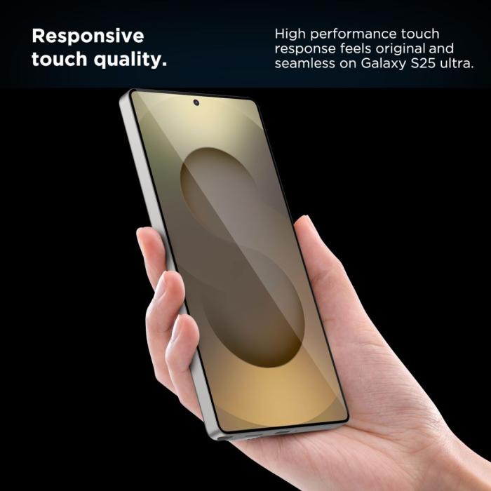 Bild 5, Tech-Protect Tech-Protect Galaxy S25 Ultra 2-PACK Skärmskydd QuickSet+ Härdat Glas - Teknikhallen.se