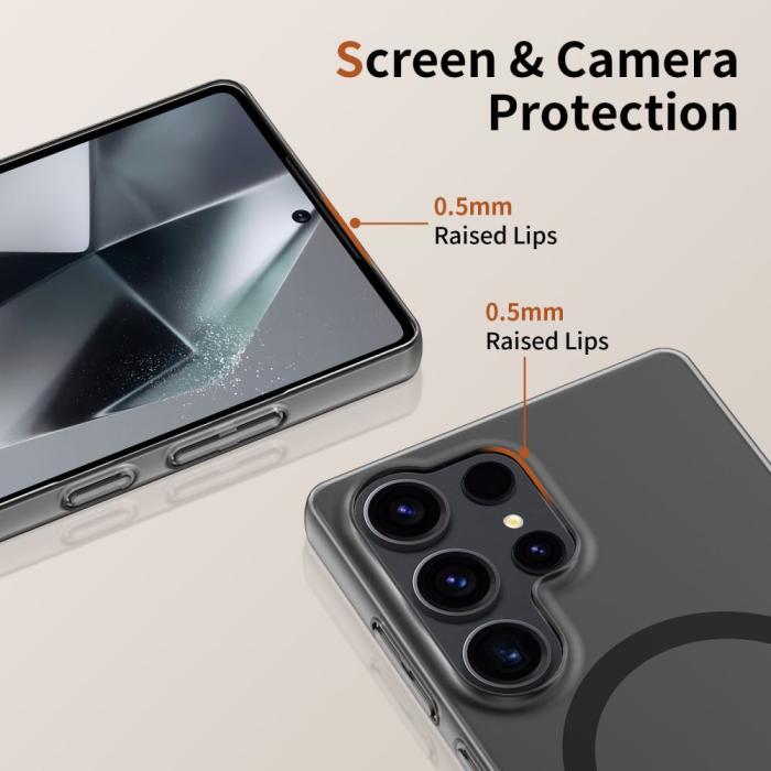 Bild 3, Tech-Protect Tech-Protect Galaxy S25 Edge Skal MagSafe MagSlim Matt Svart - Teknikhallen.se