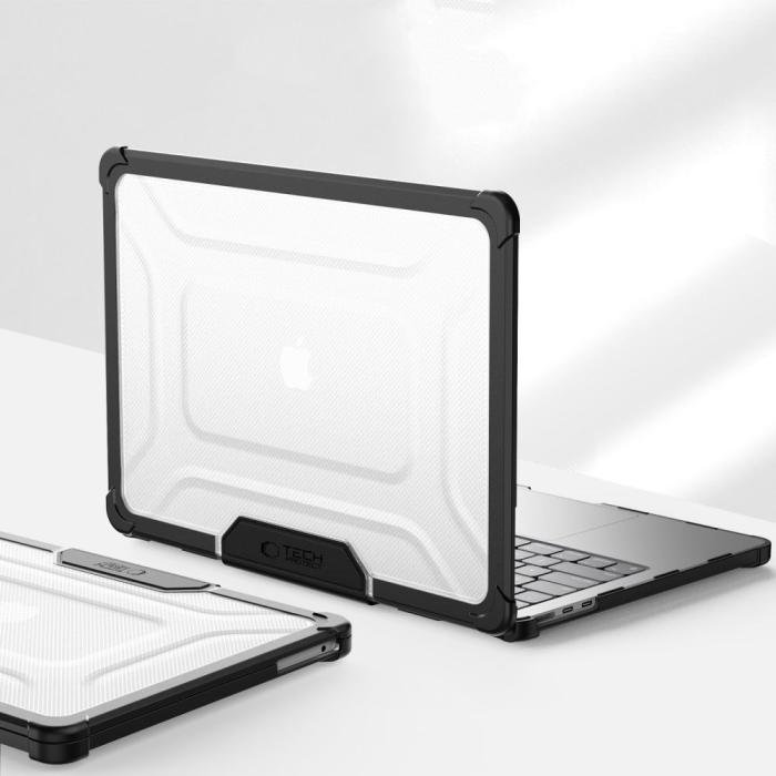 Bild 5, Tech-Protect Tech-Protect MacBook Air 13 2025-2023 Skal SmartShell Black/Clear - Teknikhallen.se