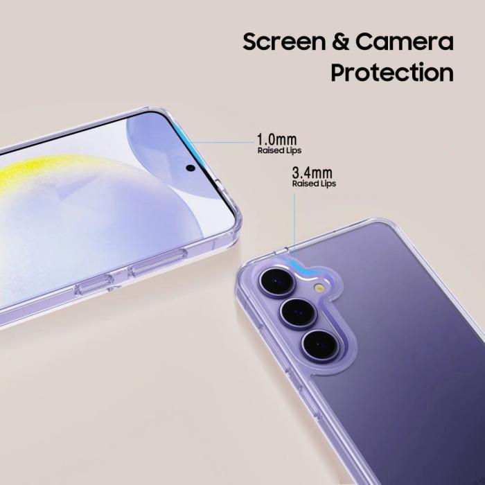 Bild 4, Tech-Protect Tech-Protect Galaxy S25 Edge Skal FlexAir Hybrid Transparent - Teknikhallen.se
