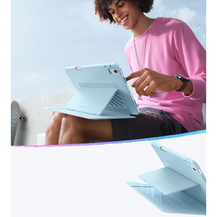 Bild 4, ESR ESR iPad Air 10.9 2022-2020/11 2026-2020 Fodral Flip Hybrid Sky Blue - Teknikhallen.se