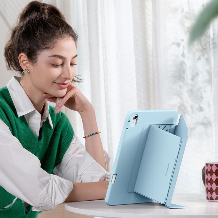 Bild 5, ESR ESR iPad Air 10.9 2022-2020/11 2026-2020 Fodral Flip Hybrid Sky Blue - Teknikhallen.se