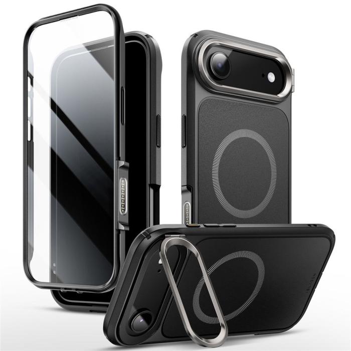 Bild 2, Supcase Supcase iPhone Air Skal MagSafe Iblsn Ares Flip Svart - Teknikhallen.se
