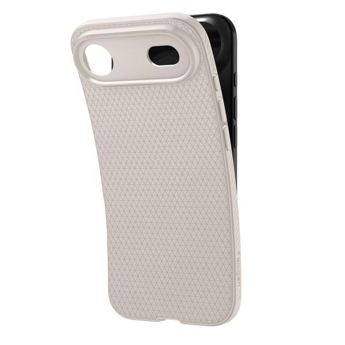 Bild 6, Spigen Spigen iPhone Air Skal Liquid Air Natural Titanium - Teknikhallen.se