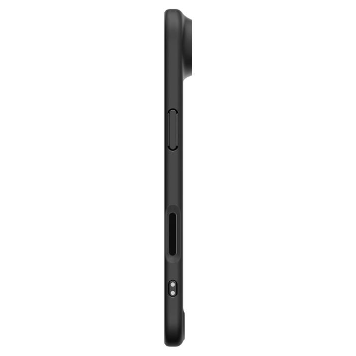 Bild 4, Spigen Spigen iPhone Air Skal MagSafe Ultra Hybrid Frostad Svart - Teknikhallen.se