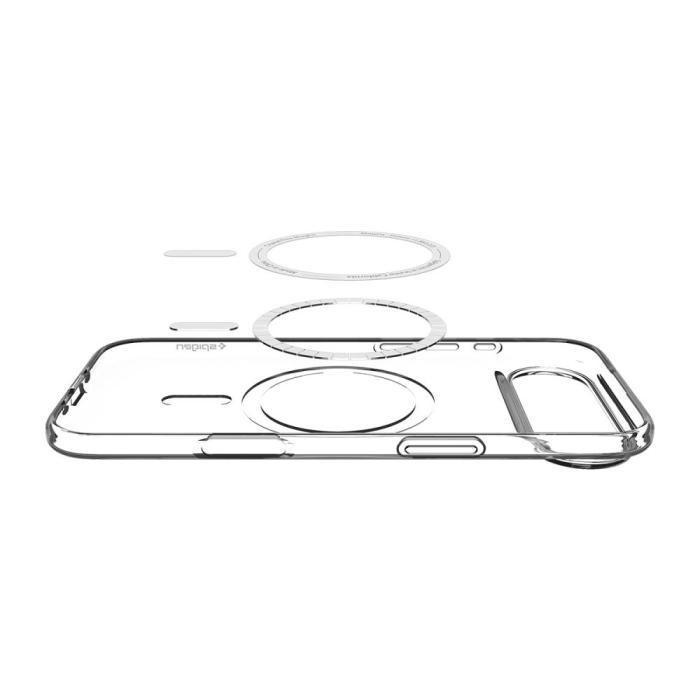 Bild 5, Spigen Spigen iPhone Air Skal MagSafe Liquid Crystal Transparent - Teknikhallen.se