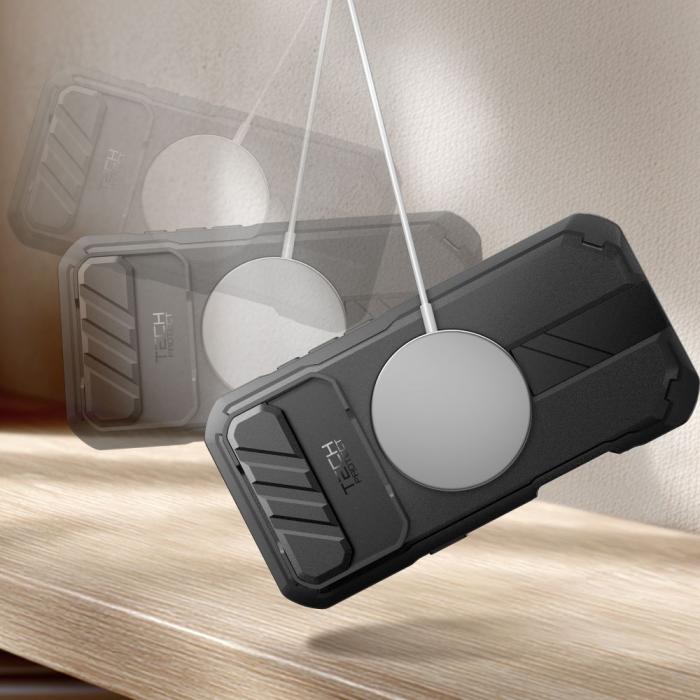 Bild 2, Tech-Protect Tech-Protect iPhone Air Skal MagSafe Kevlar Svart - Teknikhallen.se
