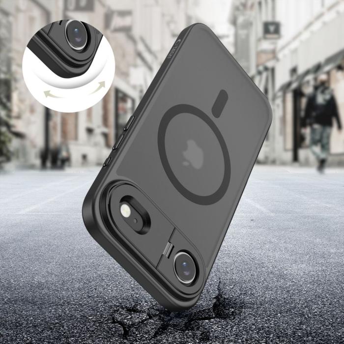 Bild 5, Tech-Protect Tech-Protect iPhone Air Skal MagSafe MagStand Svart - Teknikhallen.se