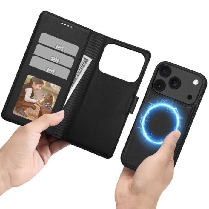 Bild 6, Tech-Protect Tech-Protect iPhone 17 Pro MagSafe 2in1 Magnet Fodral / Skal Svart - Teknikhallen.se