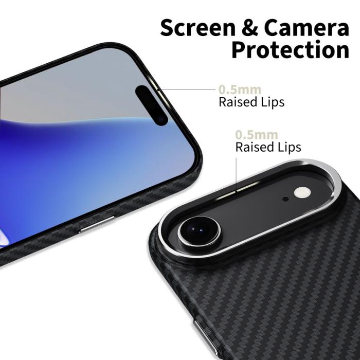 Bild 3, Tech-Protect Tech-Protect iPhone Air Skal MagSafe ION Carbon Svart - Teknikhallen.se