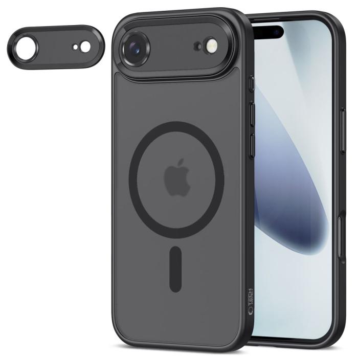 Bild 2, Tech-Protect Tech-Protect iPhone Air Skal MagSafe MagCam Matt Svart - Teknikhallen.se